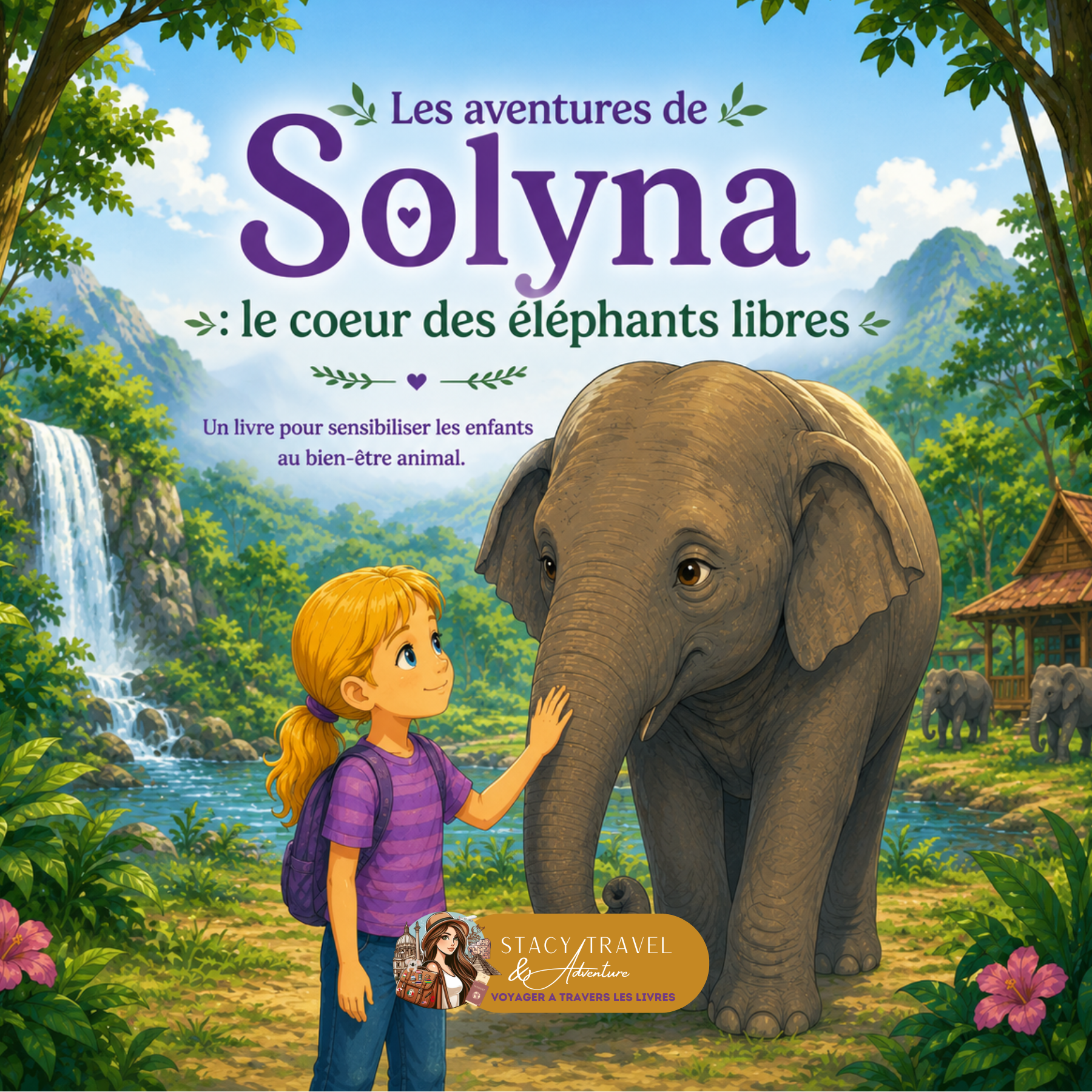Les aventures de Solyna : Le coeur des éléphants libres : Un livre pour sensibiliser les enfants au bien-être animal et au respect des éléphants