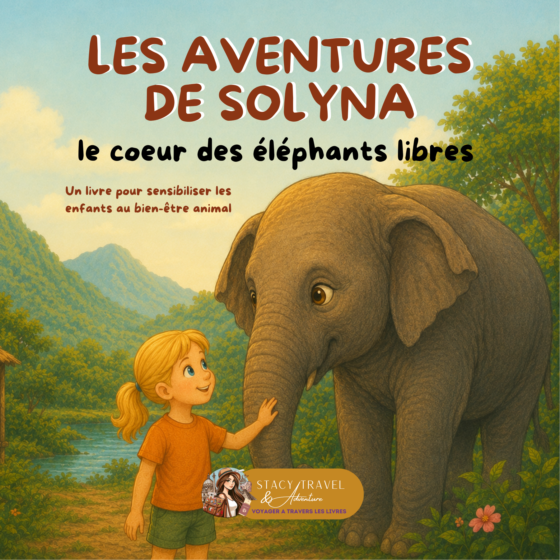 Les aventures de Solyna : Le coeur des éléphants libres : Un livre pour sensibiliser les enfants au bien-être animal et au respect des éléphants