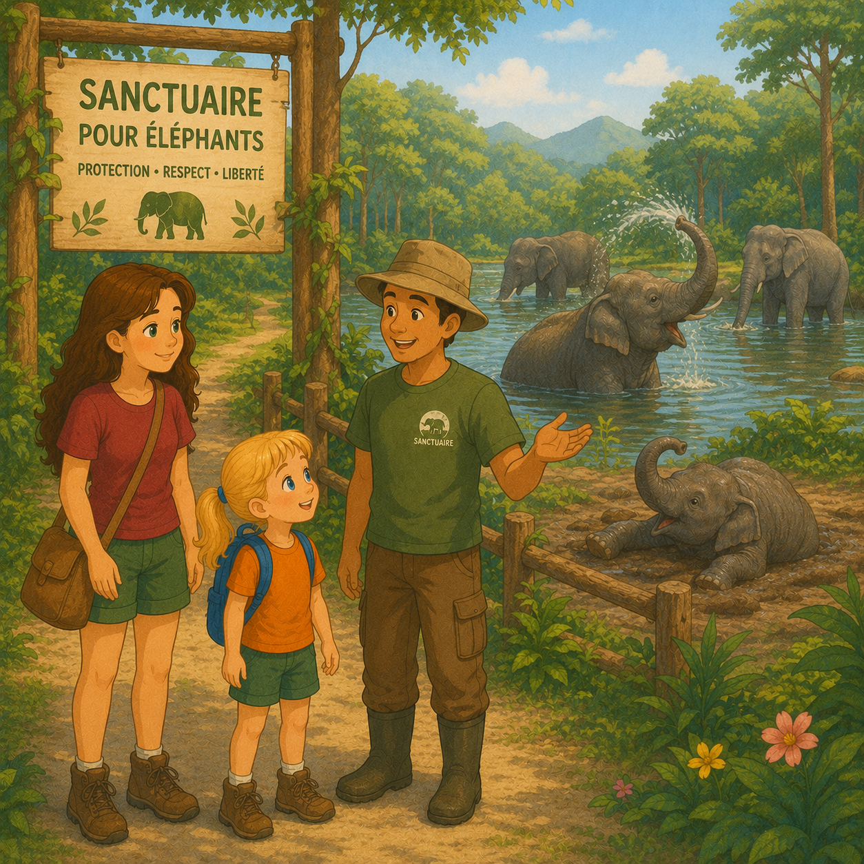 Les aventures de Solyna : Le coeur des éléphants libres : Un livre pour sensibiliser les enfants au bien-être animal et au respect des éléphants