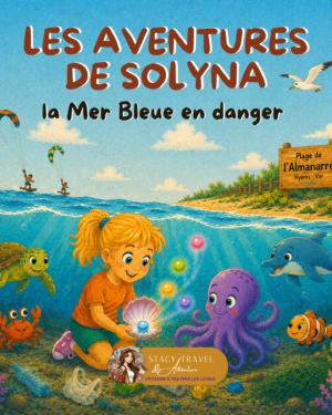 Livre jeunesse, à Hyères, plage de l'amanarre, protection de l'environnement, de la mer, des déchets