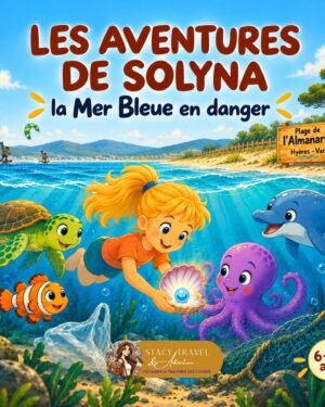 Livre jeunesse, à Hyères, plage de l'amanarre, protection de l'environnement, de la mer, des déchets